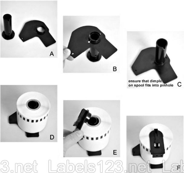2 non OEM Plastic Frames only- Compatible with Brother Printer Label DK-2205