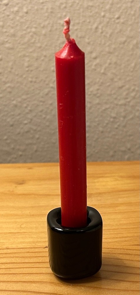 Black Cube Chime (Mini Taper) Candle Holder!