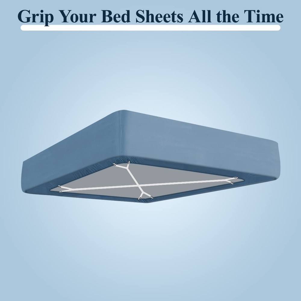 Bed Sheet Straps Adjustable Fasteners Corner Clips Holder 2pcs