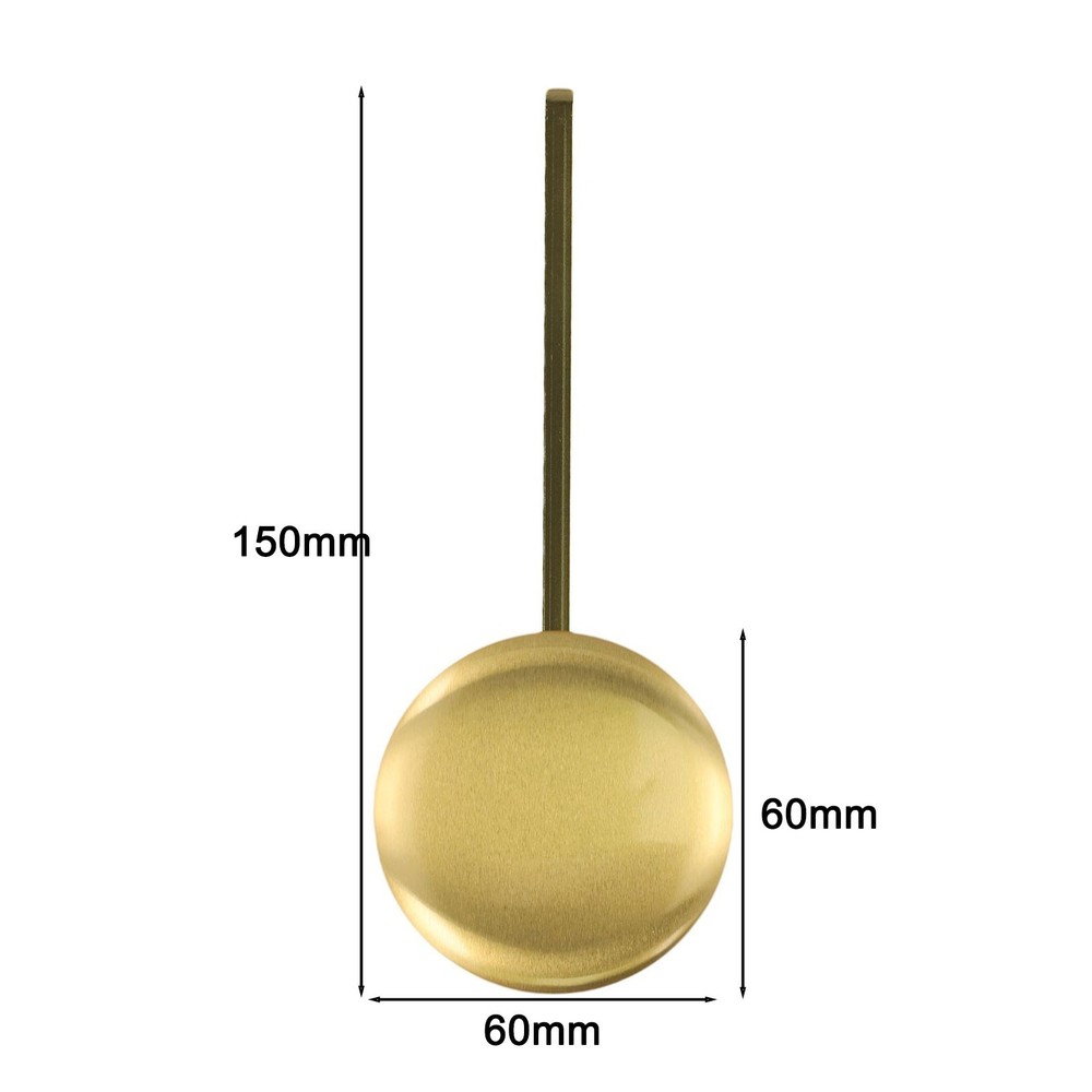 for DYNAMIC Gold Pendulum Replacement For Wall Clocks With Swing Motion Design