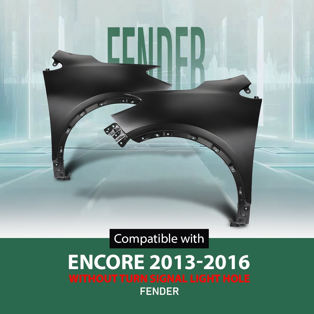 Fender Front Driver & Passenger Side Fit For 2013 2014 2015 2016 Buick Encore