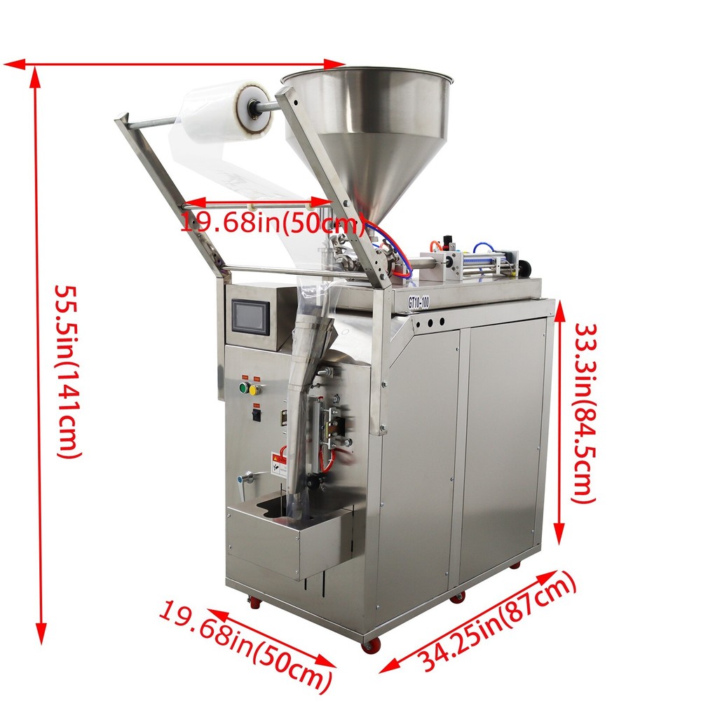 Automatic Sauce Beverage Quantitative Packing Machine 10-100ml 20-30Bags/min