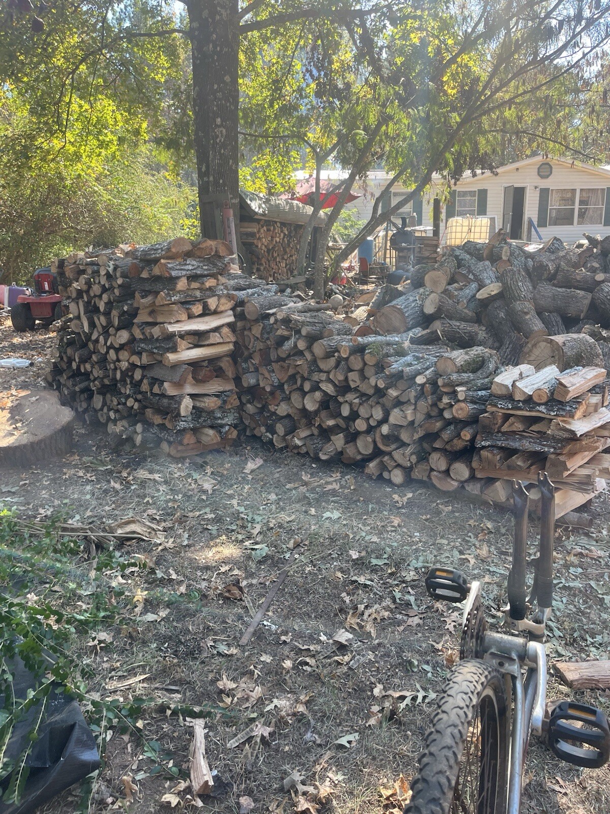 Red Oak, White Oak, And Hickory Firewood $150 Half Cord $300 Full Cord