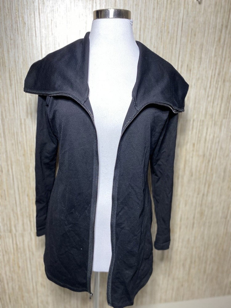 Gr.Dano Women Black Jacket full zip Size Medium