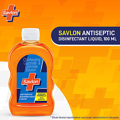 Savlon Antiseptic Liquid First Aid Disinfectant kill germs 100ml