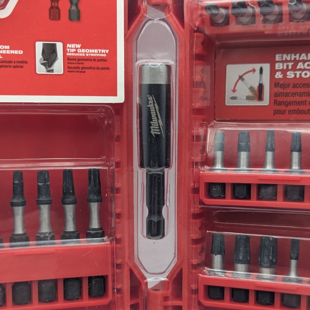 25pc Impact Driver Bit Set Milwaukee Shockwave 48-32-4419 with Case New
