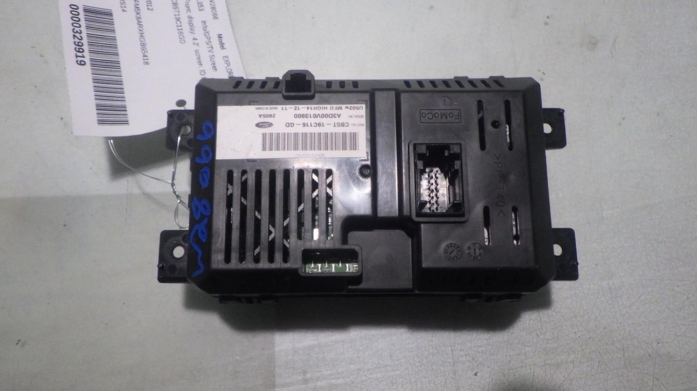 12 FORD EXPLORER Info Screen CB5T19C116GD