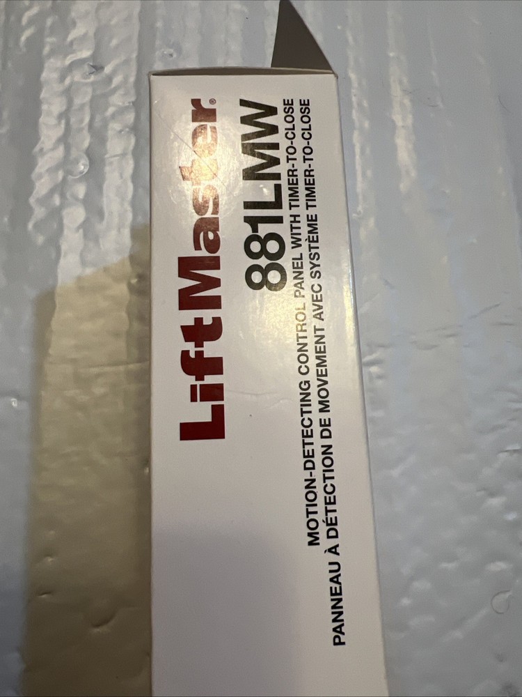 Liftmaster 881LMW Motion Detecting Control Panel Push Button Light Switch