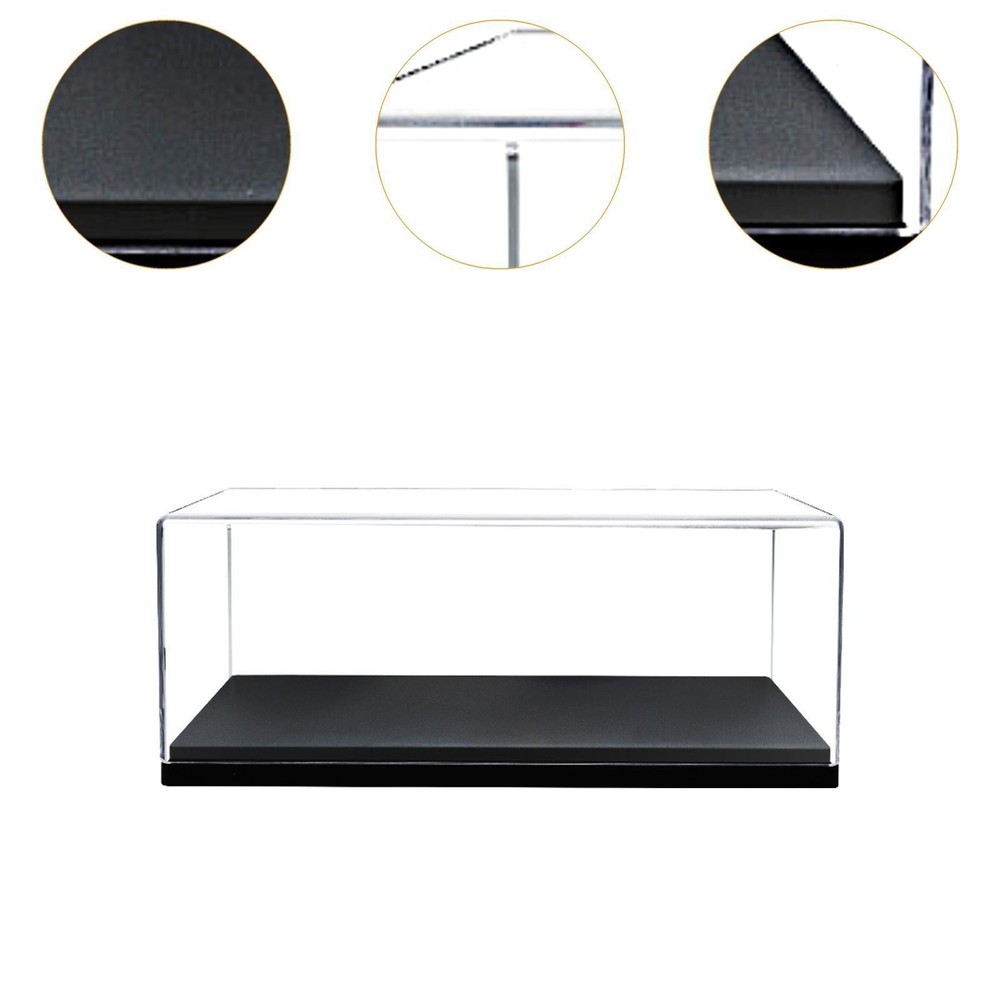 Acrylic Display Case Model Car Showcase Crafts with Base Collection Display