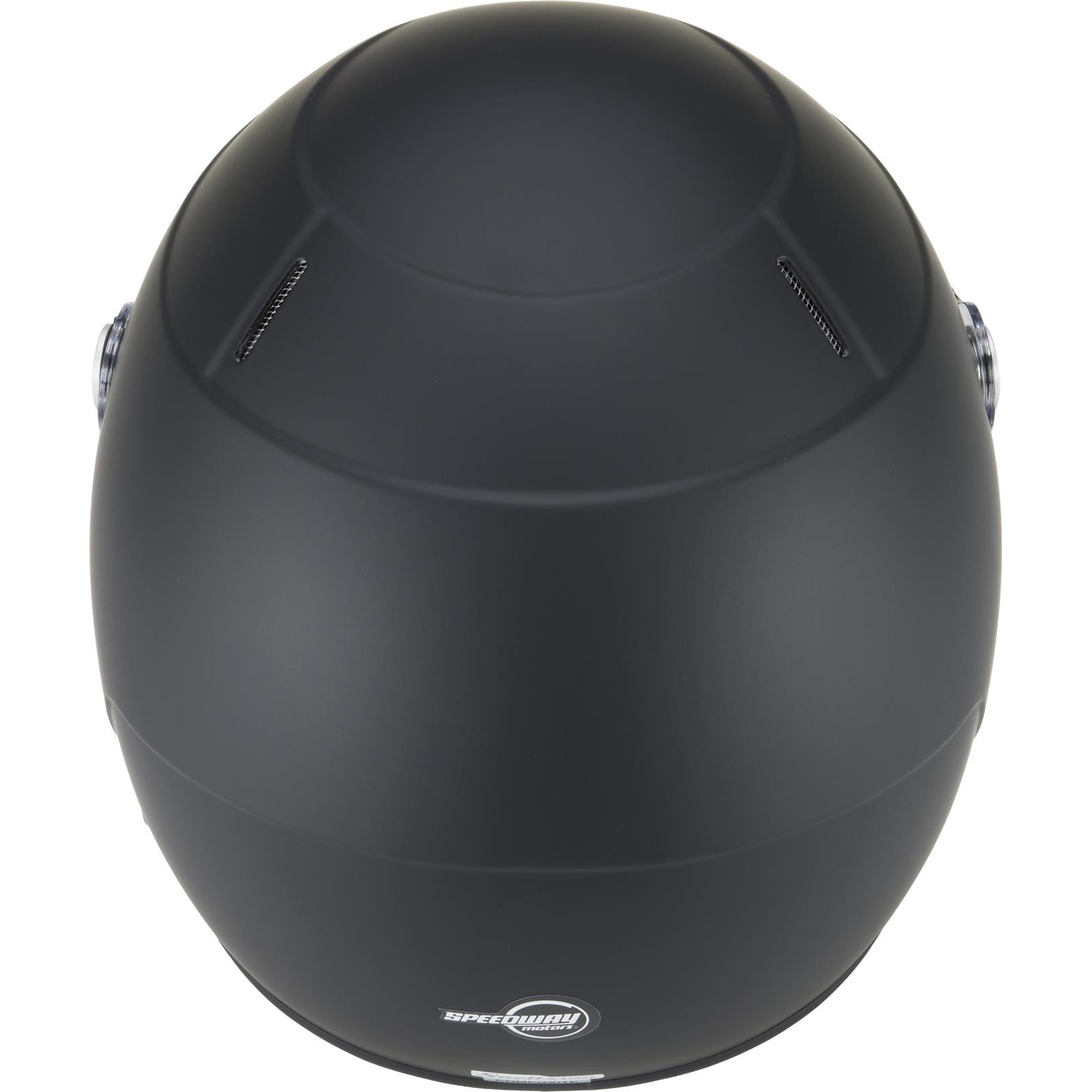 Speedway Motors Lightweight SA2025 Racing Helmet, Flt Black, L