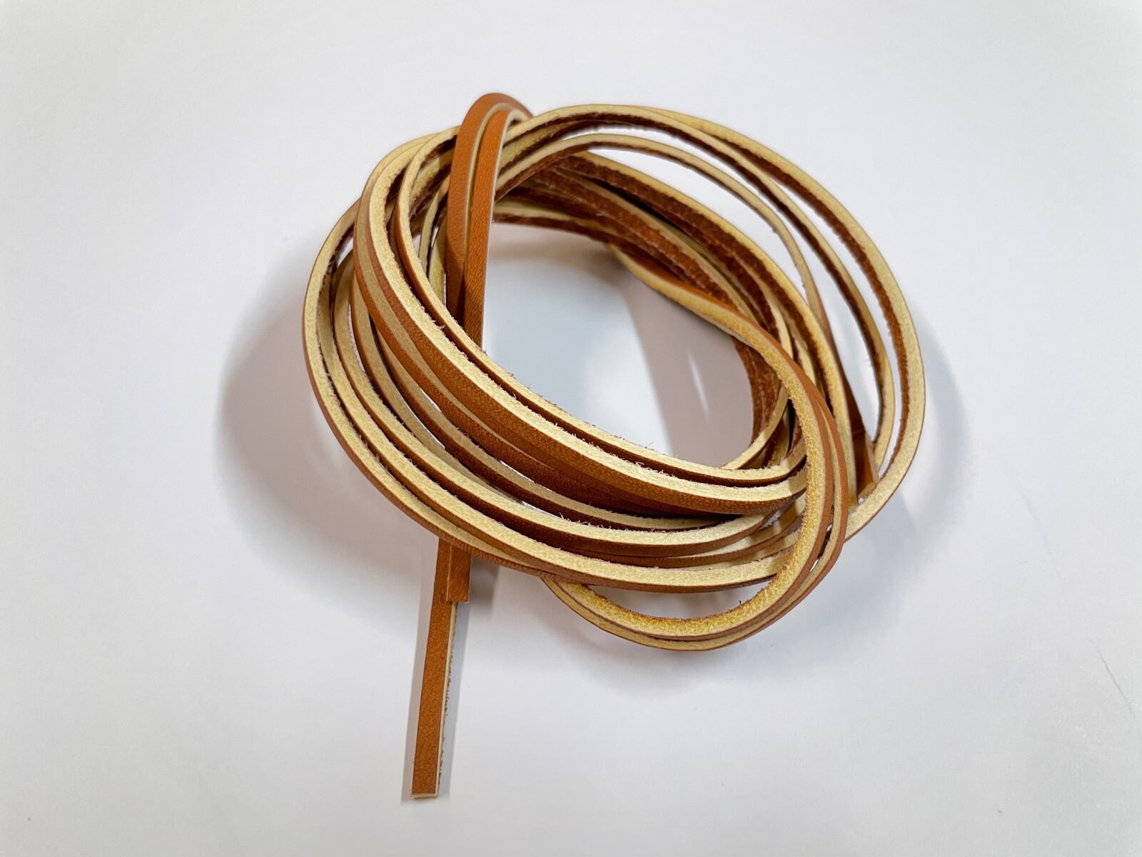 ONE PAIR- 72" ALUM tanned Strong Latigo Leather Shoelaces Strings Boot Laces