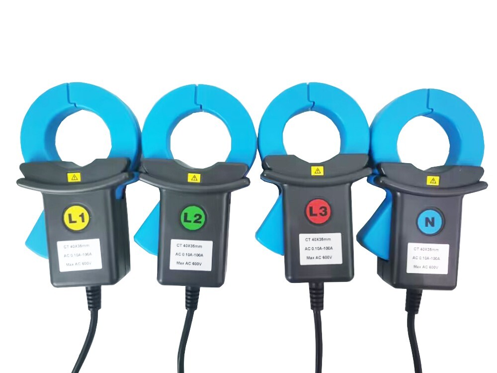 Three Phase Power Quality Analyzer Power Energy Meter Current Clamp 0.1A to 100A