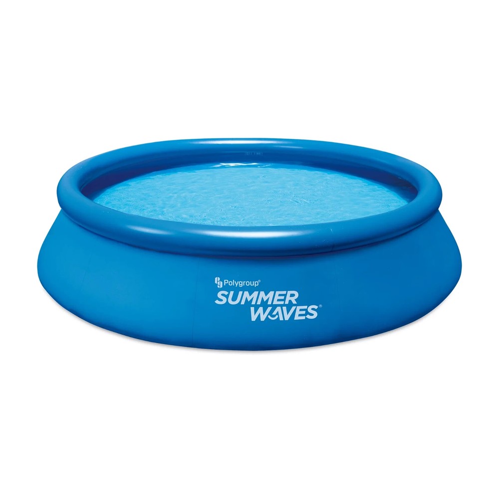 SUMMER WAVES 12 FT QUICK SET RING ROUND ABOVE GROUND SWIMMING POOL *DM