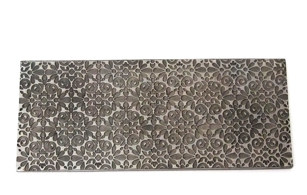 Pattern Texture Plate for Press or Rolling Mill 6 x 2.5 Inch  #42