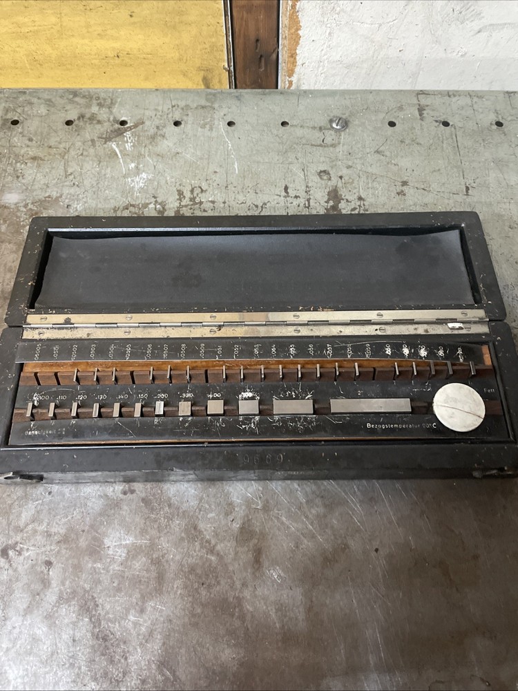 Rare Vintage German Made 36 Pc Rectangular Gage Block Set .050-2” Partial