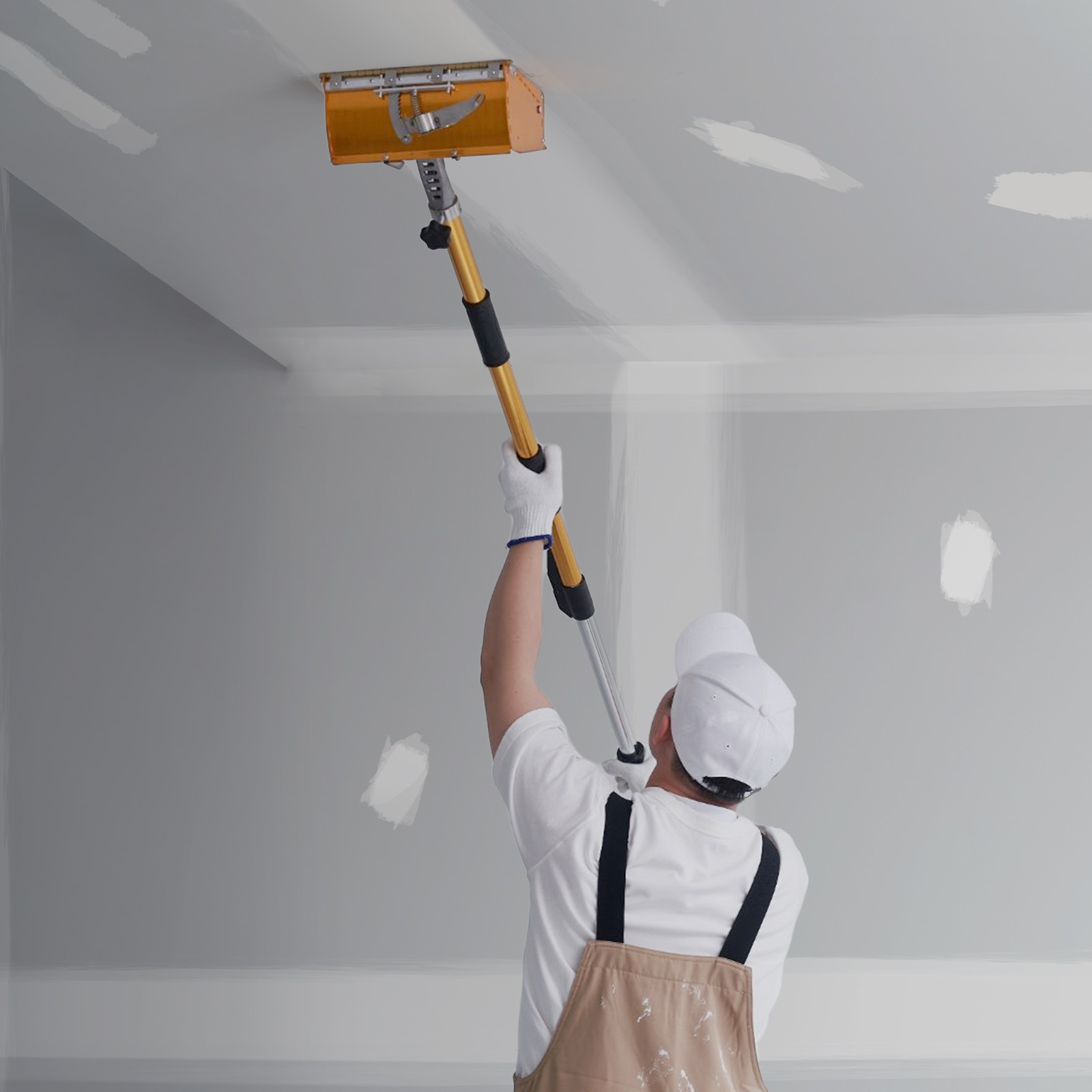 VEVOR Drywall Flat Box Handle Flat Finishing Handle 40''-64'' Extendable Paint