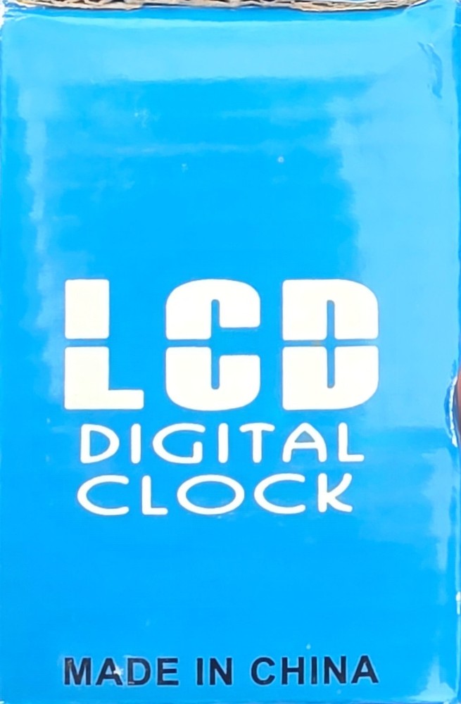 Blue Optically Controlled Liquid Crystal Device Digital Alarm Clock Standard