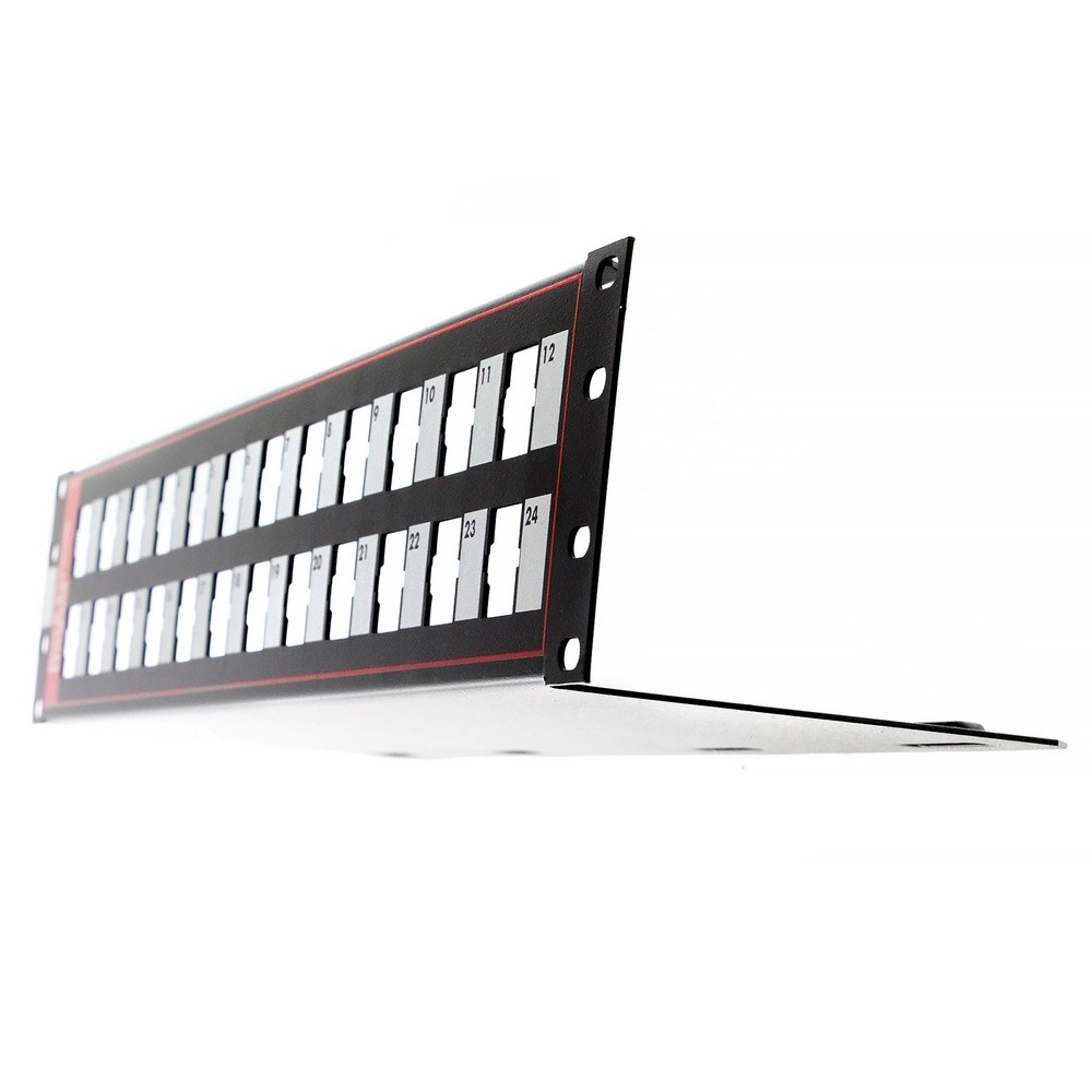 PASS & SEYMOUR PSPKIT24 24 PORT MODULAR JACK PATCH PANEL BLACK