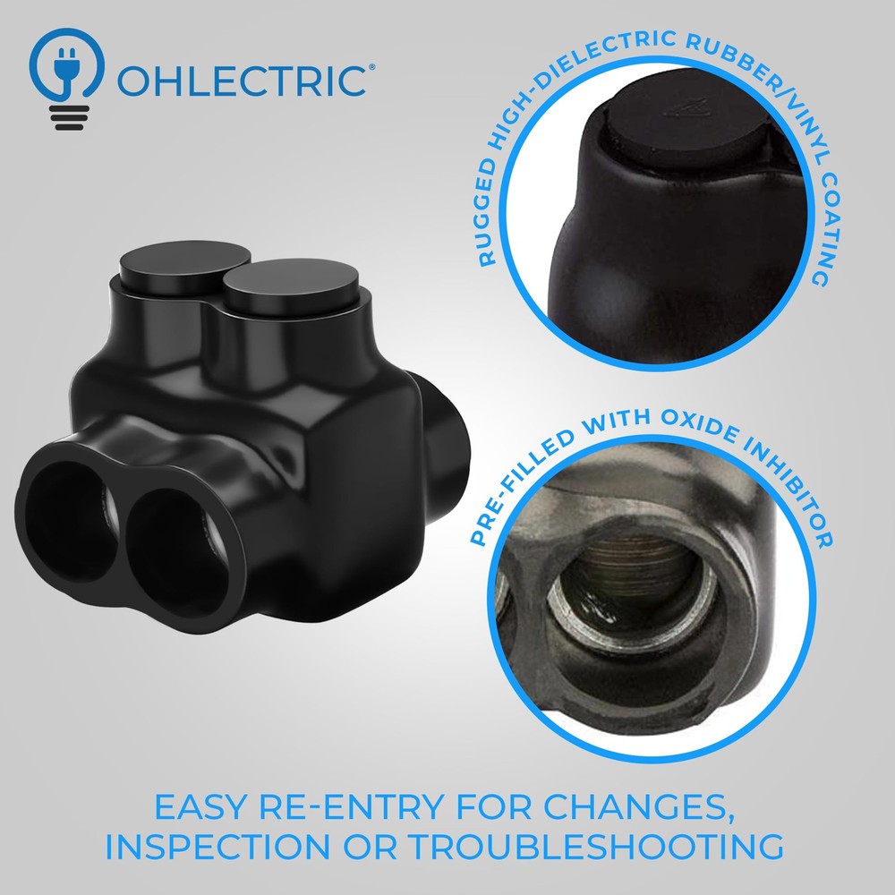 Electrical Power Cable Connectors - Single Entry Wire Range 2-14