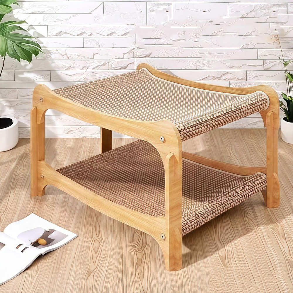 Cat Scratcher Bed Solid Double-layer Kitten Scratching Pads Pet