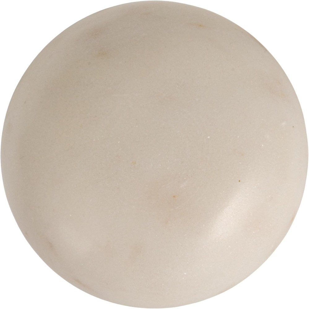 round Marble Salt Cellar, White