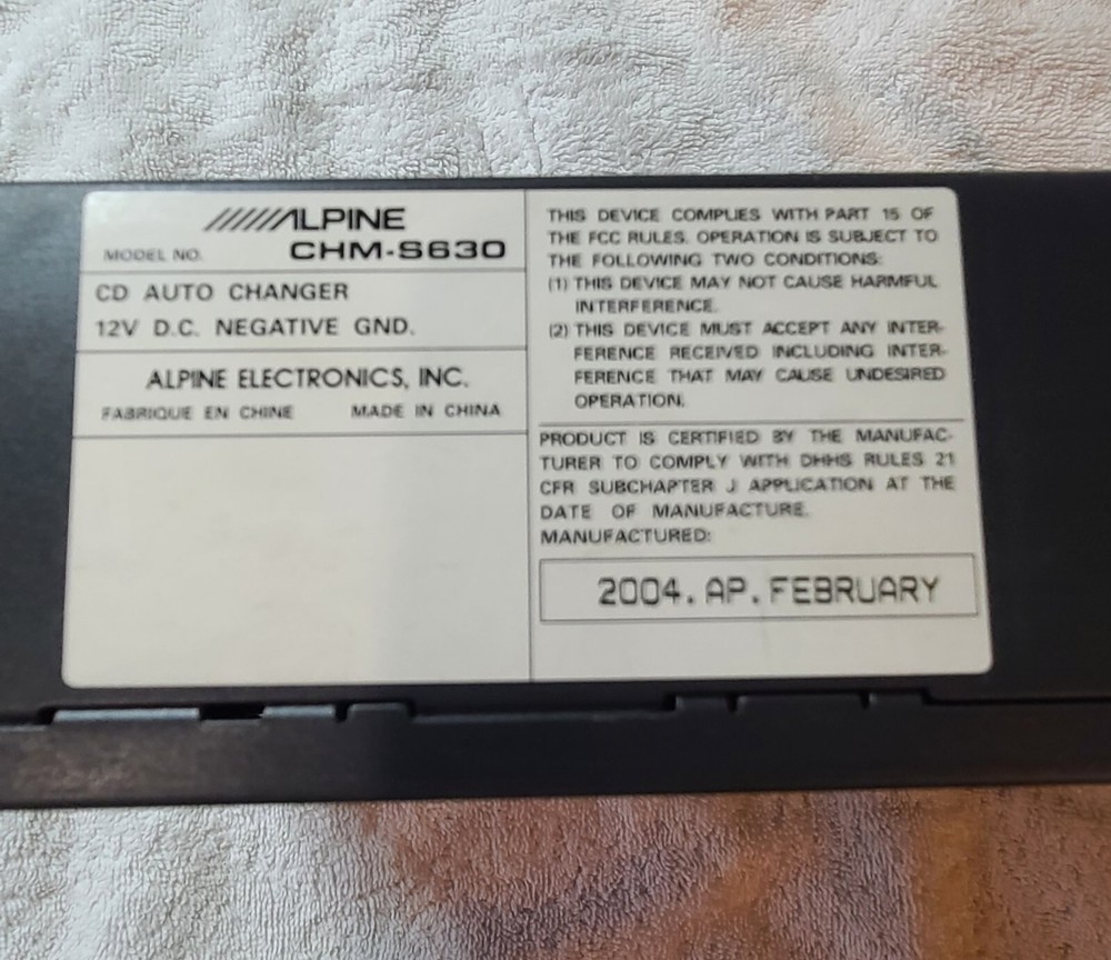 Alpine CHM-S630