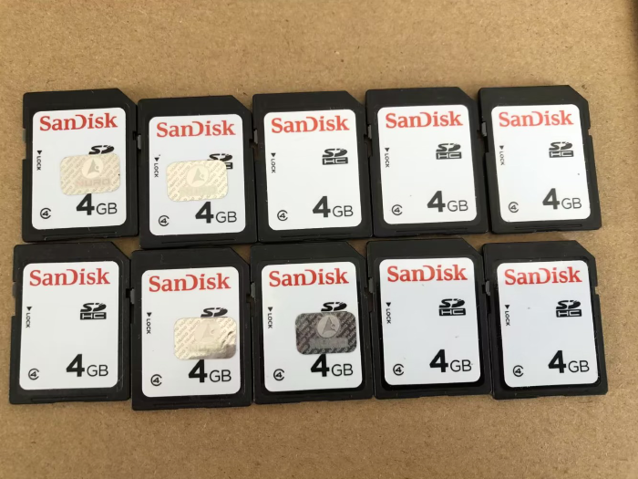 10PCS SANDISK 4GB SD CARD