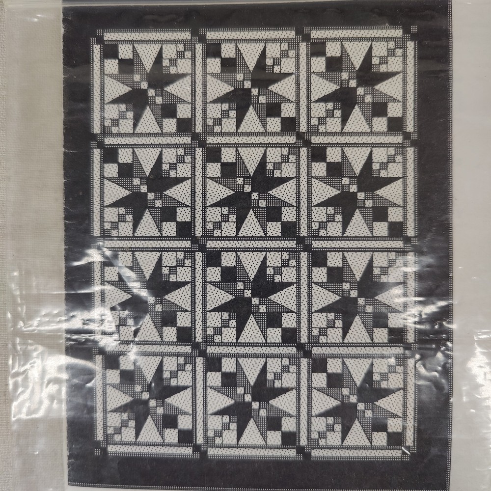 Star pattern Classic Wall Hanging Throw Quilt Template Design 12" Blocks