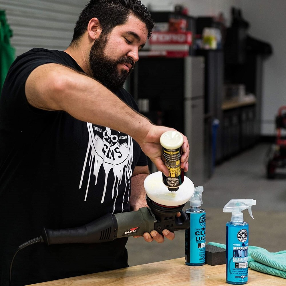 8" Hex-Logic Light-Medium Polishing Pad Finishing Pad Hook & Loop Light Cut Pad