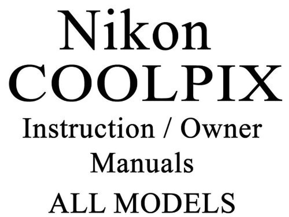 Nikon P Series User Guide Instruction Operator Manual
