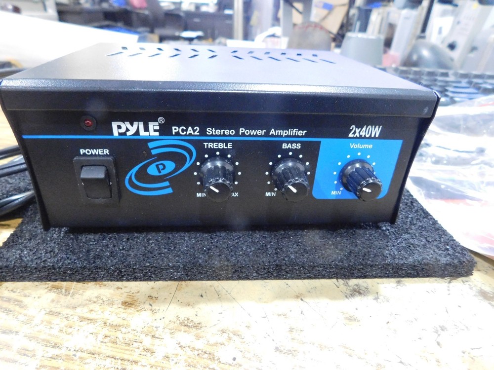 Pyle Model: PCA2 Desktop Audio Amplifier with Remote Control