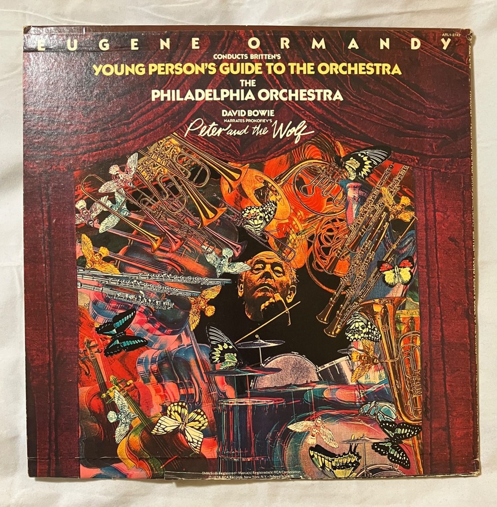 Rare David Bowie - Narrates Peter & the Wolf - Eugene Ormandy Signed Cover Only
