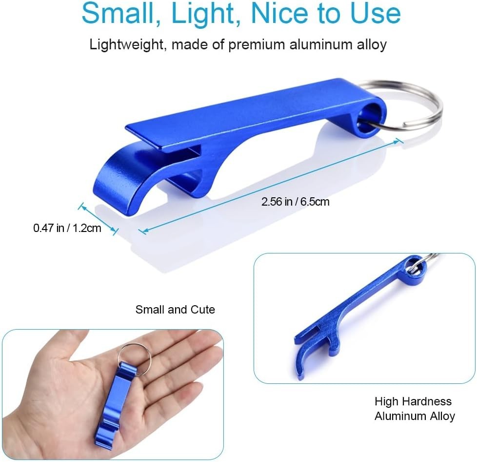 Vibrant 6PCS Keychain Bottle Opener Set - Elevate Your Drinking Experience