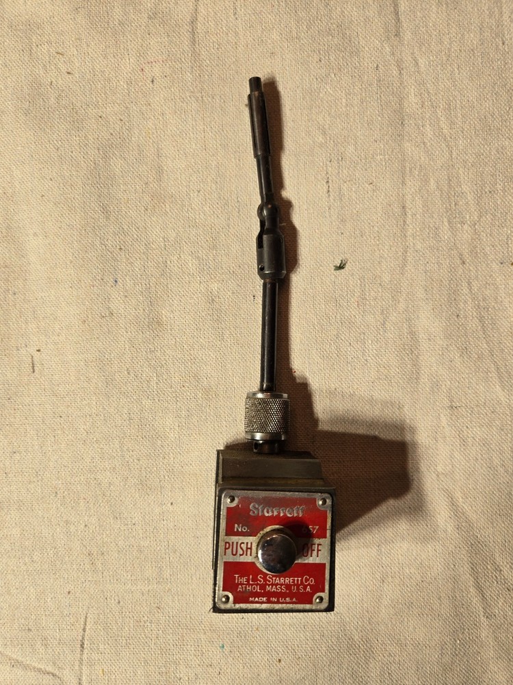 Mint Starrett 657A Magnetic Base Indicator Holder