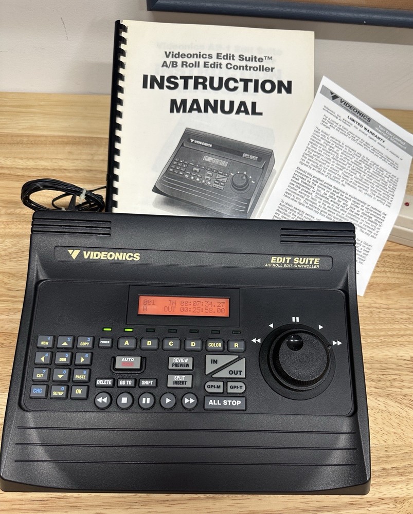 Videonics Edit Suite A/B Roll Edit Controller Model AB-1 NTSC