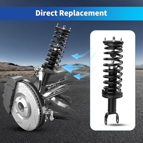 LEDKINGDOMUS Front Complete Strut Shocks and Coil Spring Assembly Compatible wit