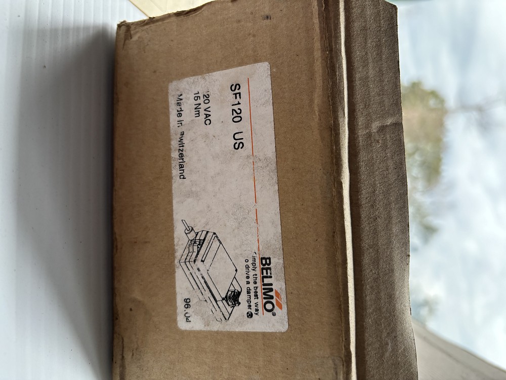 Belimo SF120 us - spring return damper actuator - George Maser
