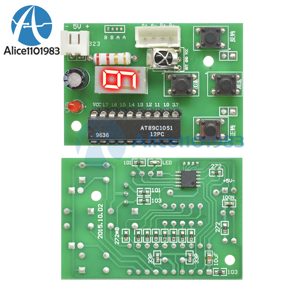 Stepper Motor Driver 2-Stage 4-Wire Adjustable Speed Controller & Remote Control
