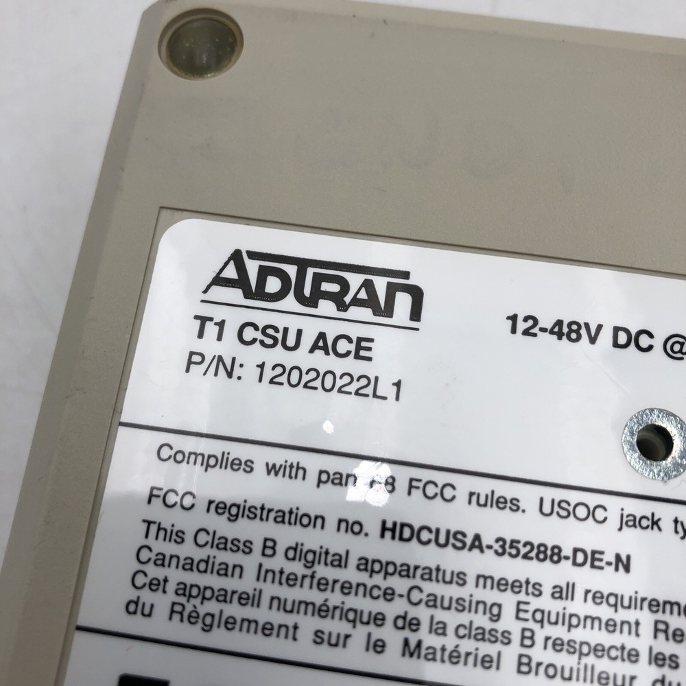 Genuine ADTRAN T1 CSU ACE Channel Service Unit UNTESTED READ
