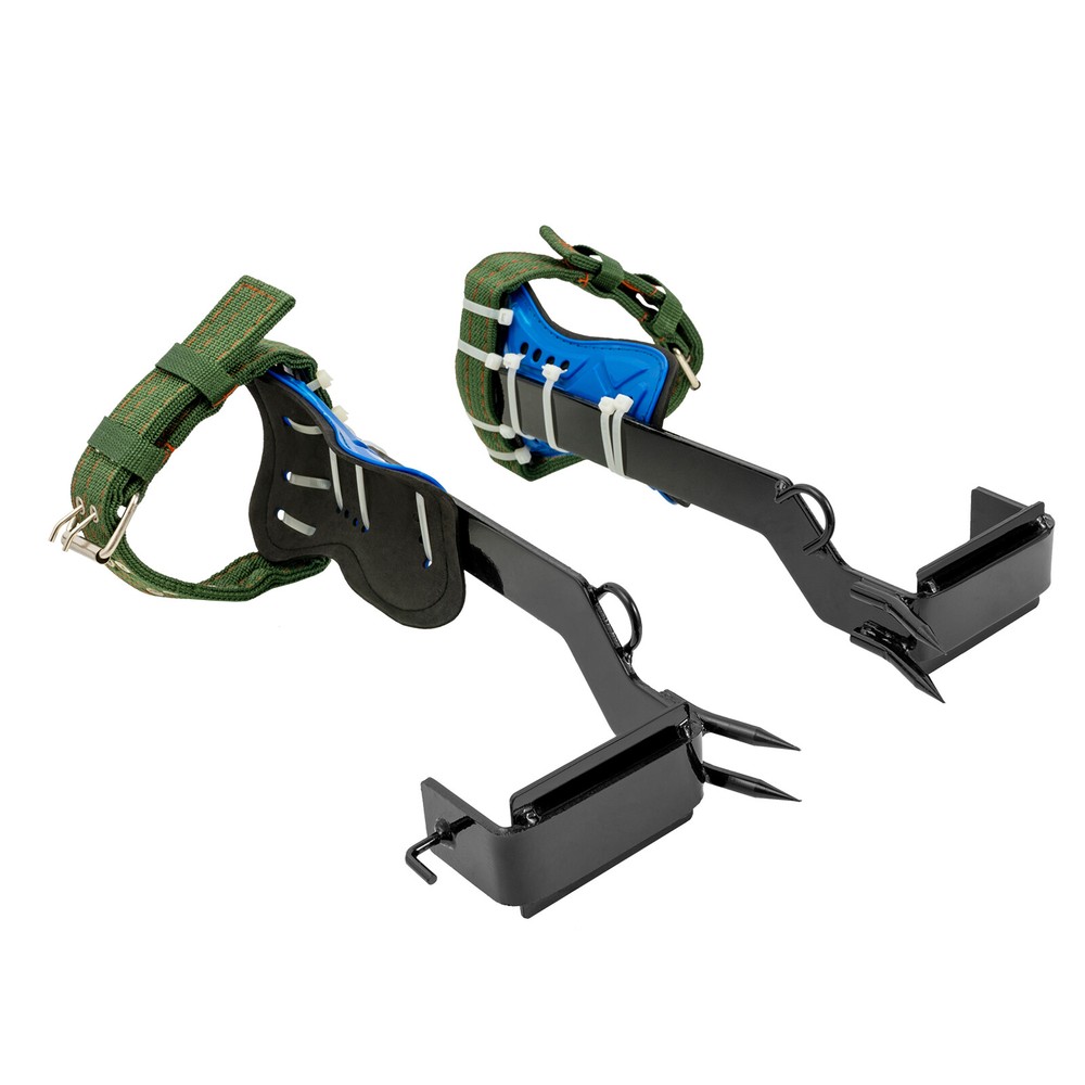 Tree Climbing Spike Set Pole Climbing Spurs w/ Rope Climber Adjustable Long!