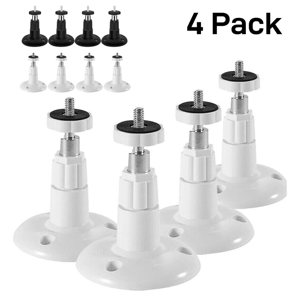 4 Pack Wall Camera Mount Outdoor Indoor Adjustable Bracket for Arlo Pro Security