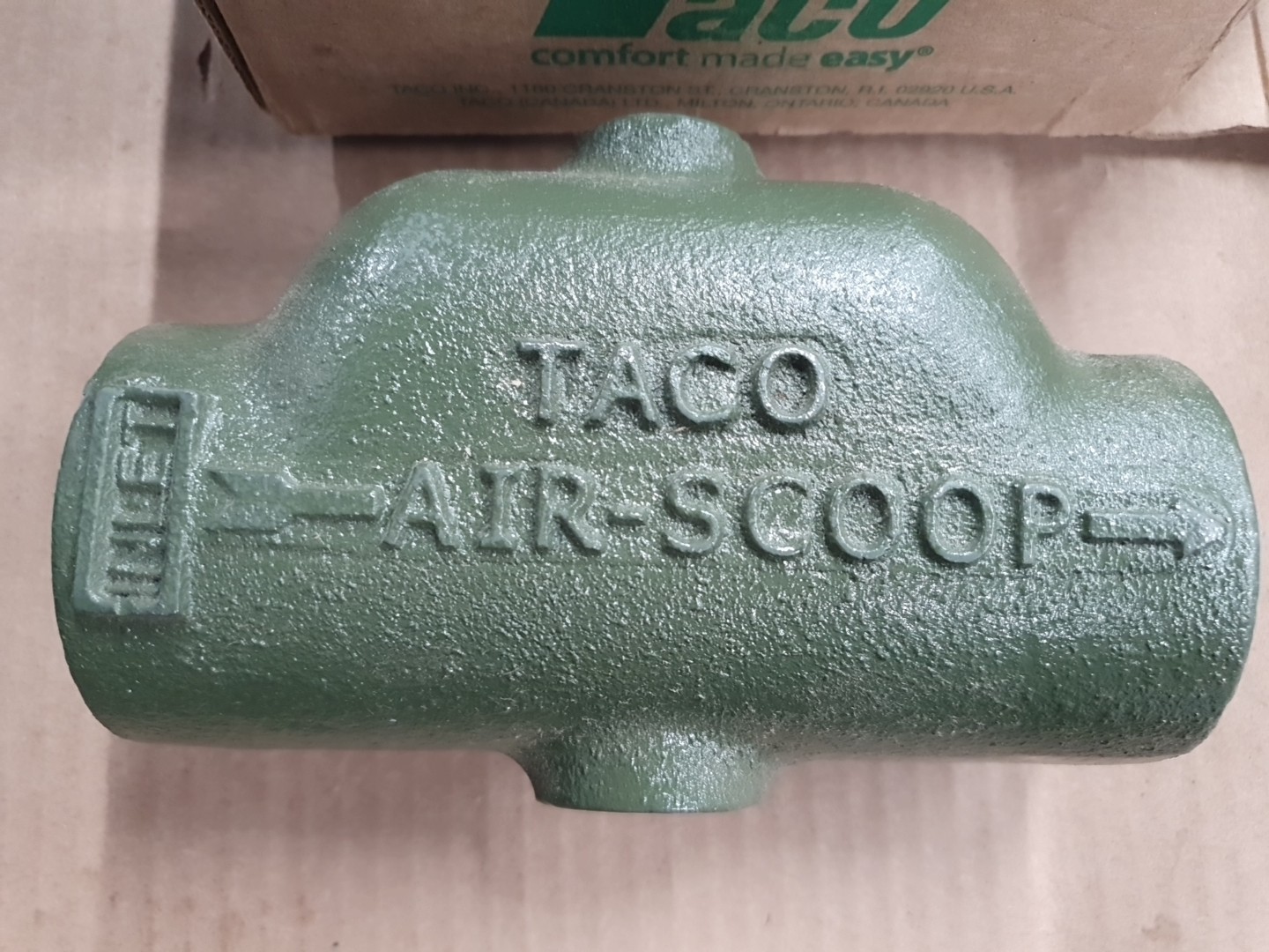 TACO - Cast Iron Air Scoop Class 125 431-6 Size 1" Brand New