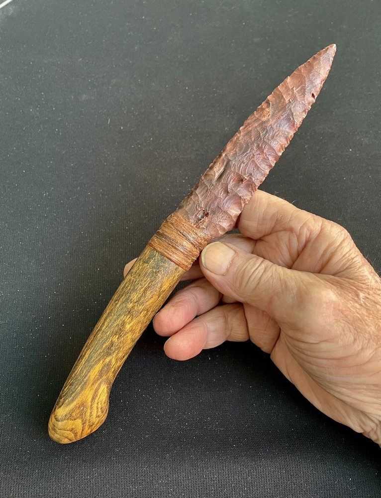 Prehistoric Stone Tool Replication- Flint Knife- Arrowhead- Flintknapping