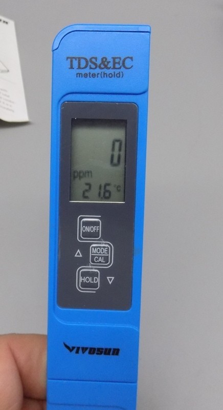 Vivosun E-1 TDS & EC Meter Total Dissolved Solids Conductivity And Temperature