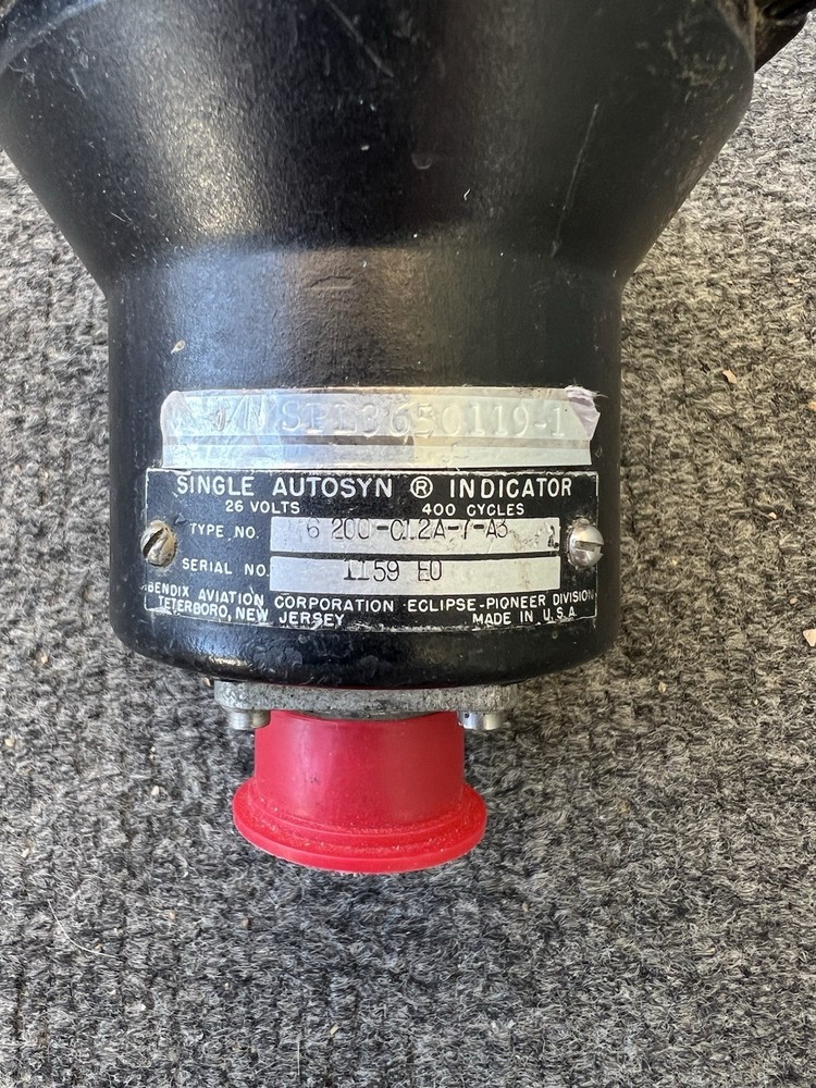 BENDIX SINGLE AUTOSYN TAS INDICATOR (PART NO. 6200-012A-7-A3)