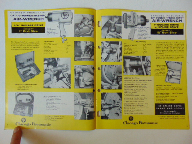 Vintage 1962 Chicago Pneumatic (CP) Tools Catalog