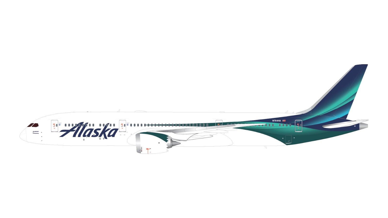 Gemini Jets 1:200 Alaska Airlines Boeing 787-9 N784HA G2ASA1501 PRE-ORDER