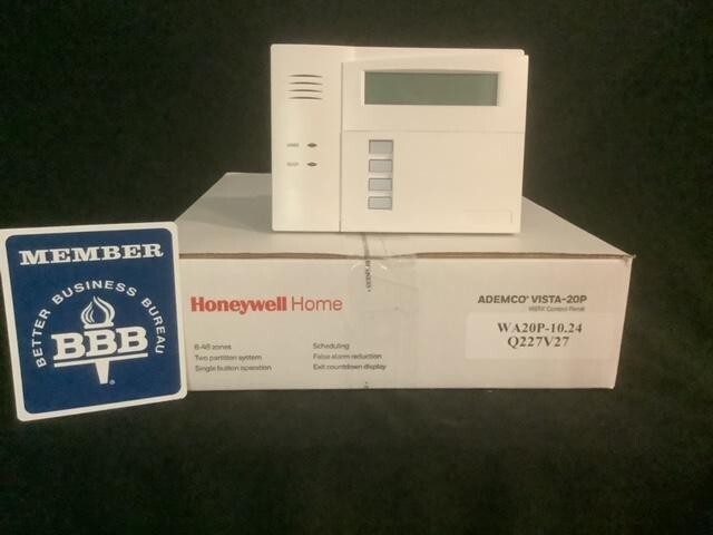 Honeywell Vista-20P Panel (Ver. 10.24) & 6160 Keypad - (A+) Rated BBB Company