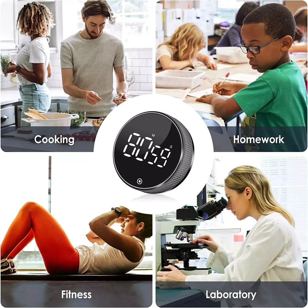 Large LCD Digital Kitchen Cooking Timer Count-Down Up Clock Loud Alarm Magnetic