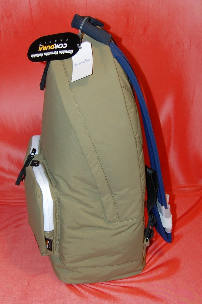 NWT Steven Alan moss navy Zippered Backpack #SAM201 335 $195
